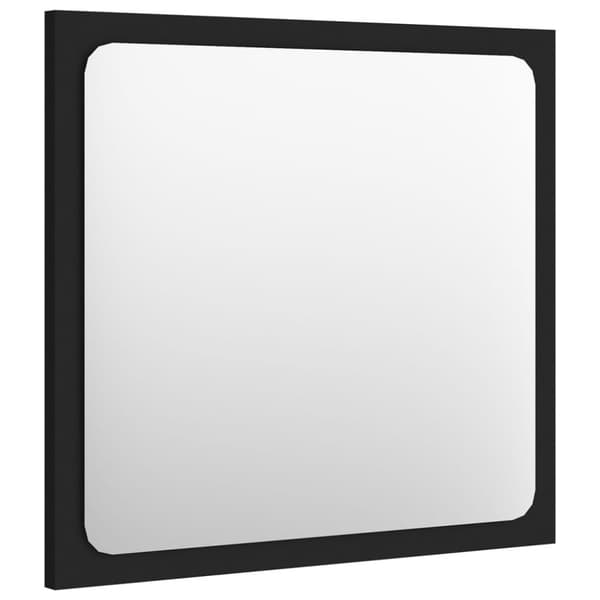 vidaXL Baderomsmøbelsett svart sponplate