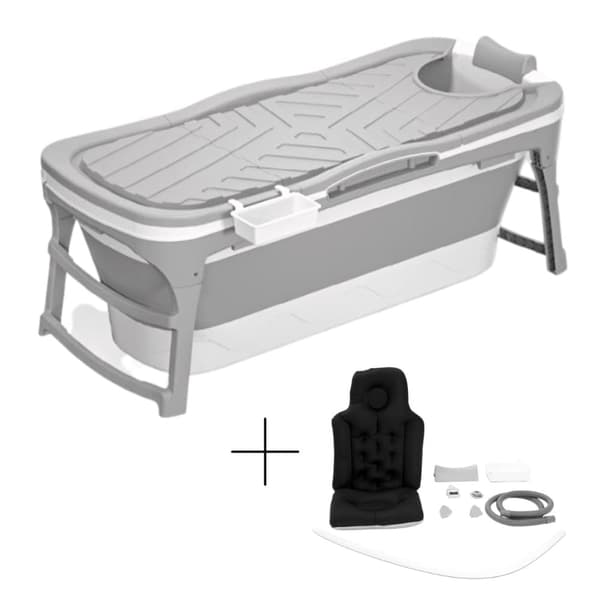Tubfamily - Vikbar badbalja för vuxna - grå - 143cm Tubfamily - Vikbar badbalja för vuxna - grå - 143cm