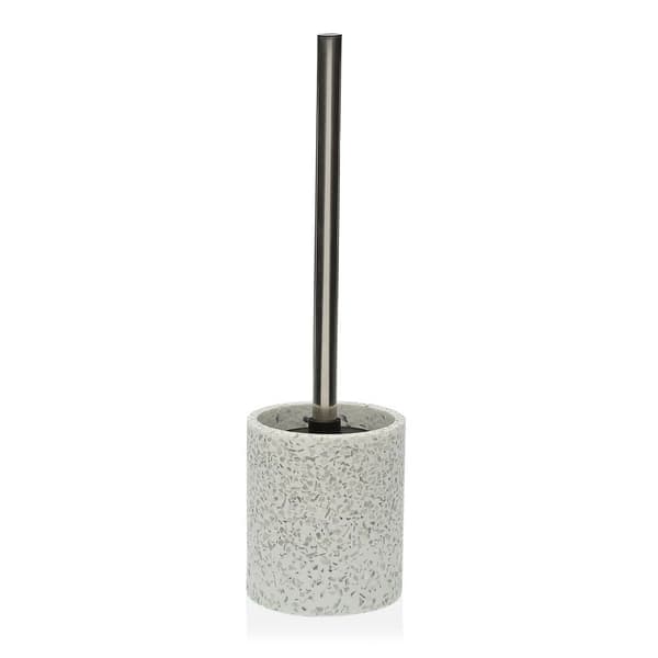 Toiletbørste Versa Hvid Harpiks (10 x 37 x 10 cm)