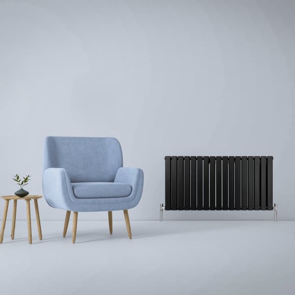 Designer Flat Panel Radiators – Dark Grey, Black, White