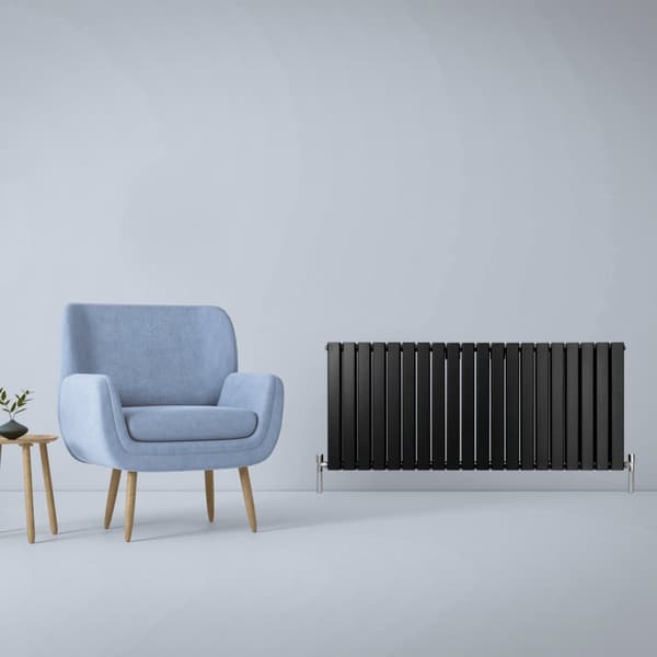Designer Flat Panel Radiators – Dark Grey, Black, White