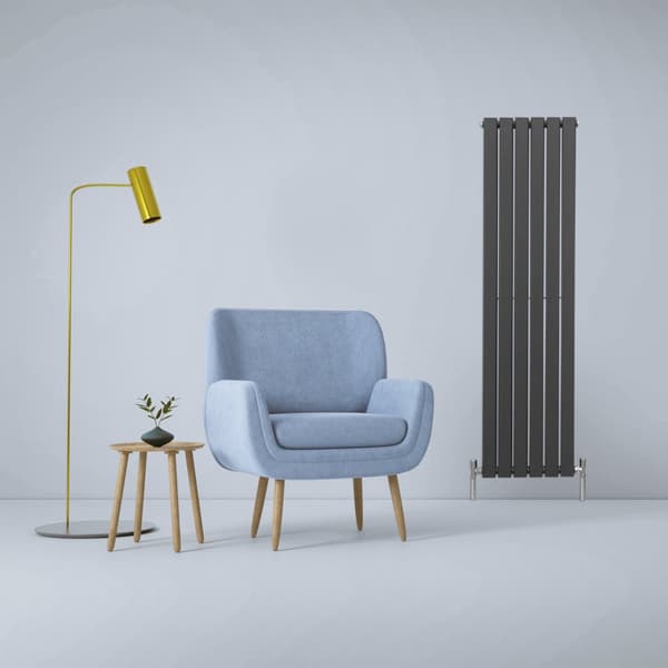 Designer Flat Panel Radiators – Dark Grey, Black, White