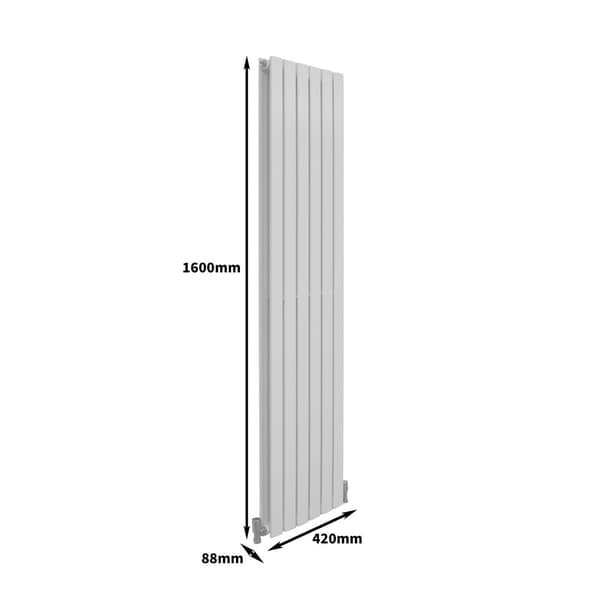 Designer Fladskærmsradiatorer Radiator Moderne – Mørkegrå, Sort, Hvid