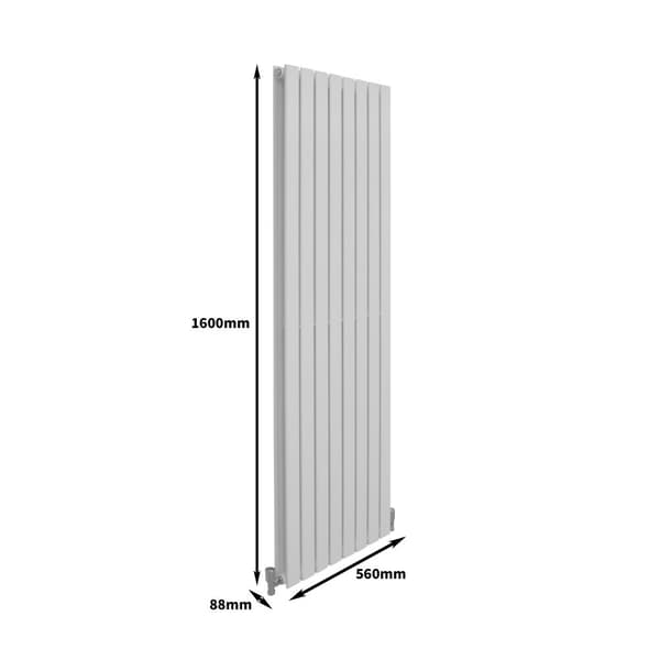 Designer Flat Panel Radiators – Dark Grey, Black, White