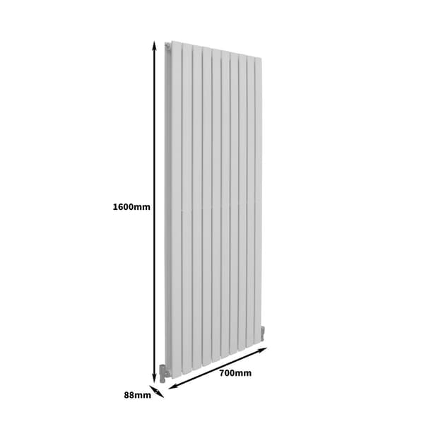 Designer Flat Panel Radiators – Dark Grey, Black, White