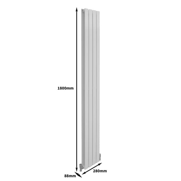 Designer Flat Panel Radiators – Dark Grey, Black, White