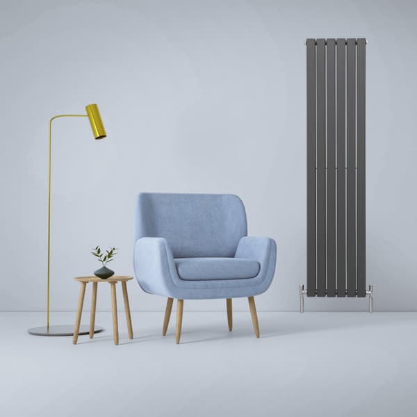Designer Flat Panel Radiators – Dark Grey, Black, White