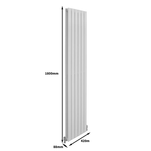 Designer Flat Panel Radiators – Dark Grey, Black, White