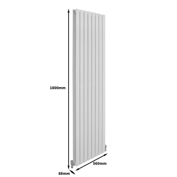 Designer Flat Panel Radiators – Dark Grey, Black, White