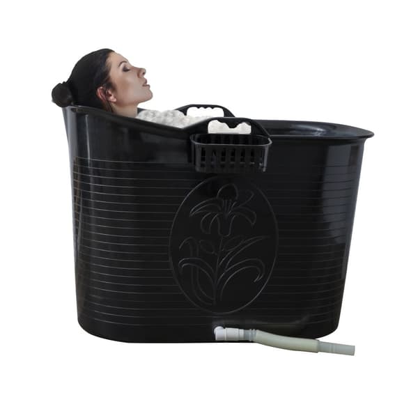 LIFEBATH - Istumakylpyamme Nancy - 200L - Kylpykauha - Musta