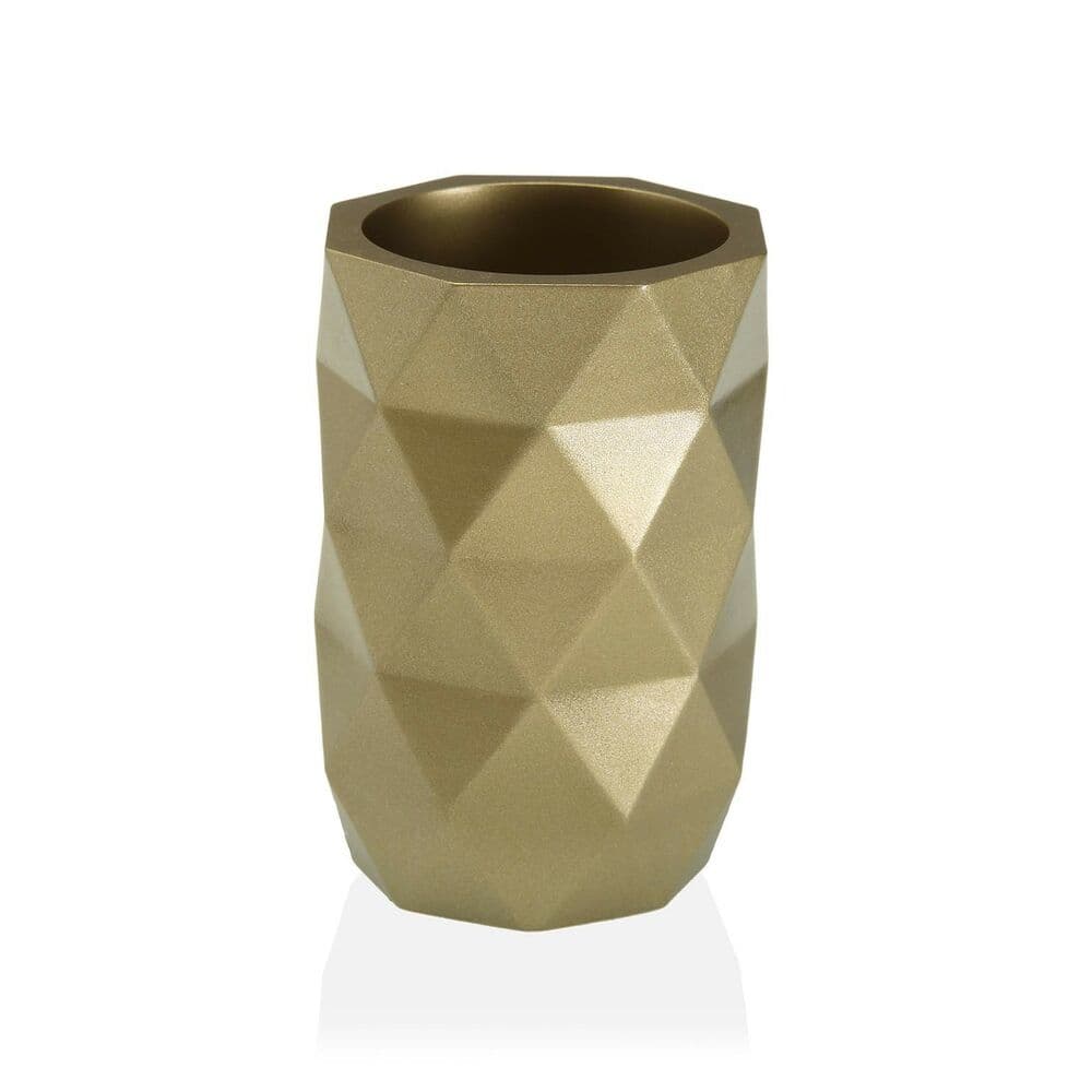 Tannbørste-holder Versa DIAMOND Gul Harpiks (7,4 x 10,6 x 7,4 cm)
