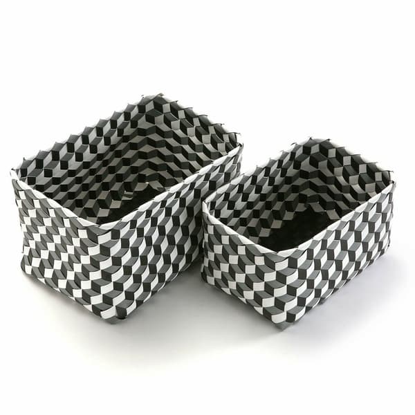 Et sett av stabelbare bokser for organisering Versa 23 x 20 x 33 cm 2 enheter