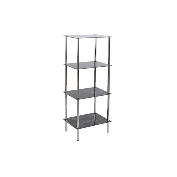 Badeværelse reol DKD Home Decor Krystal Stål (40 x 30 x 105 cm)