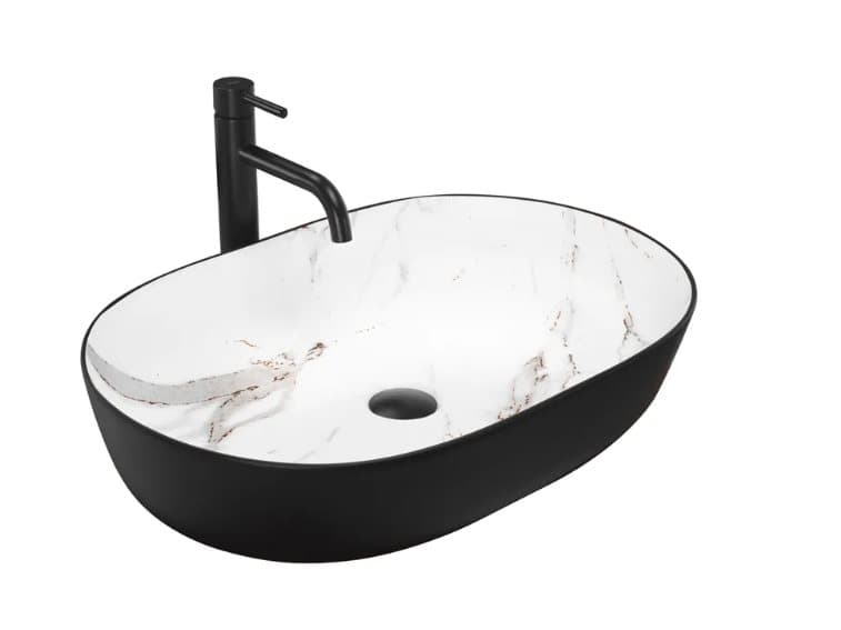 BÄNKSKIVA TVÄTTSTÄLL REA CLEO SVART AIAX MATT