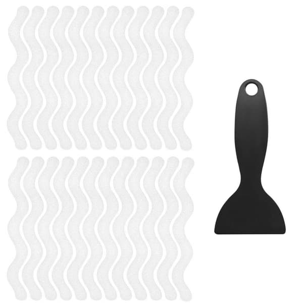 Selvklebende anti-skli strips for bad - 25 stk