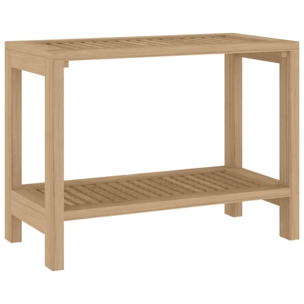 vidaXL Sidebord til baderom 60x30x45 cm heltre teak