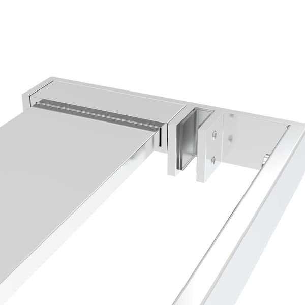 vidaXL Duschhylla för duschvägg krom 80 cm aluminium