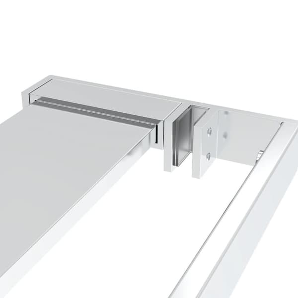 vidaXL Dusjhylle for dusjvegg krom 100 cm aluminium