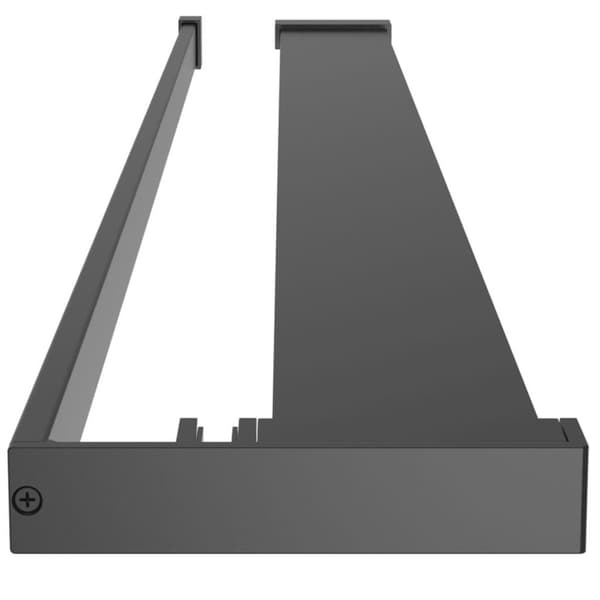 vidaXL brusehylde til brusevæg 100 cm aluminium sort