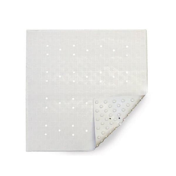 Dutch House Gummi Badmatta 54x54 cm Vit