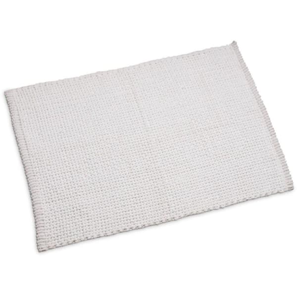 Wicotex Anti-Slip Badmatta Fläta 60x90 cm Vit