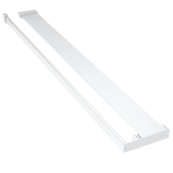 vidaXL brusehylde til brusevæg 90 cm aluminium krom