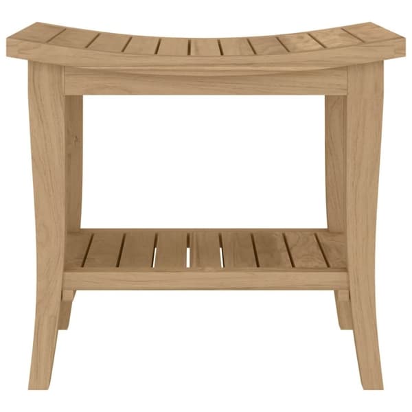 vidaXL badeværelsesbord 50x35x45 cm massivt teaktræ