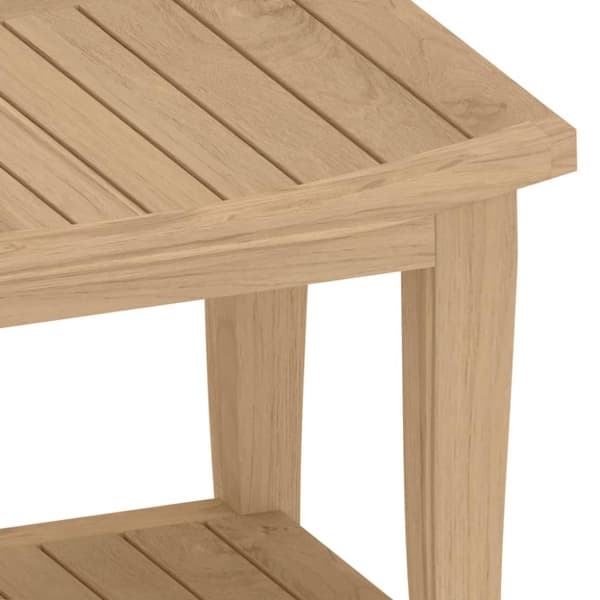 vidaXL badeværelsesbord 50x35x45 cm massivt teaktræ