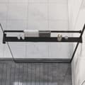 Miniatyrbillede 7 af 8: vidaXL brusehylde til brusevæg 80 cm aluminium sort