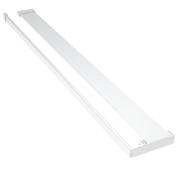 vidaXL brusehylde til brusevæg 100 cm aluminium krom