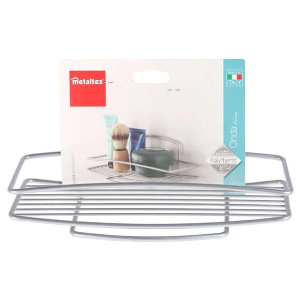 Metaltex Onda Badkamerrek 26x11x11 cm Silver