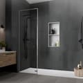 Pikkukuva 6 / 7: Suihkutarjotin 2 tasoa 60x30 cm hopea ruostumaton teräs seinänurkka Suihkutarjotin LuxeBath