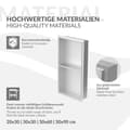 Miniatyrbillede 5 af 8: Bruseniche 2 niveauer 60x30 cm sølv rustfrit stål indbygningsramme væg niche bruseniche LuxeBath