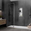Miniatyrbillede 7 af 8: Bruseniche 2 niveauer 60x30 cm sølv rustfrit stål indbygningsramme væg niche bruseniche LuxeBath
