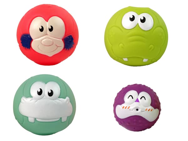 Bath Toy Mini Basketball Giraffe Rubber Balls