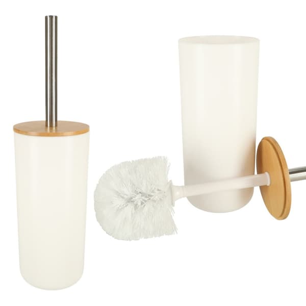 Badrumsset, borstautomat, set med 6 element, vit
