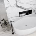 Miniatyrbillede 6 af 8: BADEHYLDE TIL BADEVÆRELSE 30x60 mat sort
