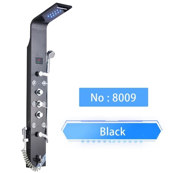 LED Brusepanel, Regnbruser, SPA Massagestråle, Golden 8009