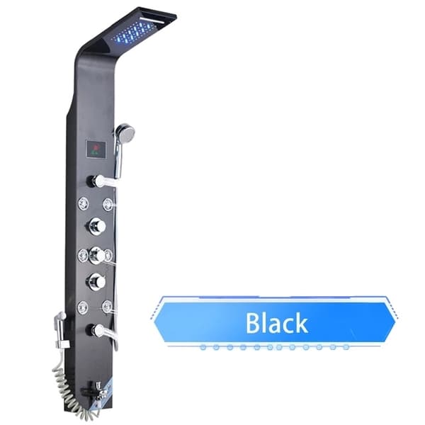 LED Brusepanel, Regnbruser, SPA Massagestråle, Golden 8009