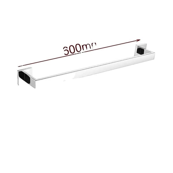 Badeværelsesudstyr, Poleret Rustfrit Stål, Spejlfinish, 4-delt sæt 60cm 2bar