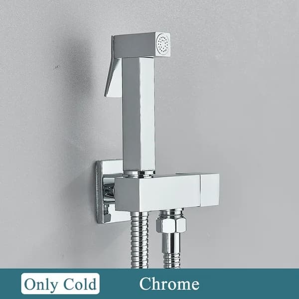 Bidet-hana, yksittäinen kylmävesi, itsepuhdistava, Chrome
