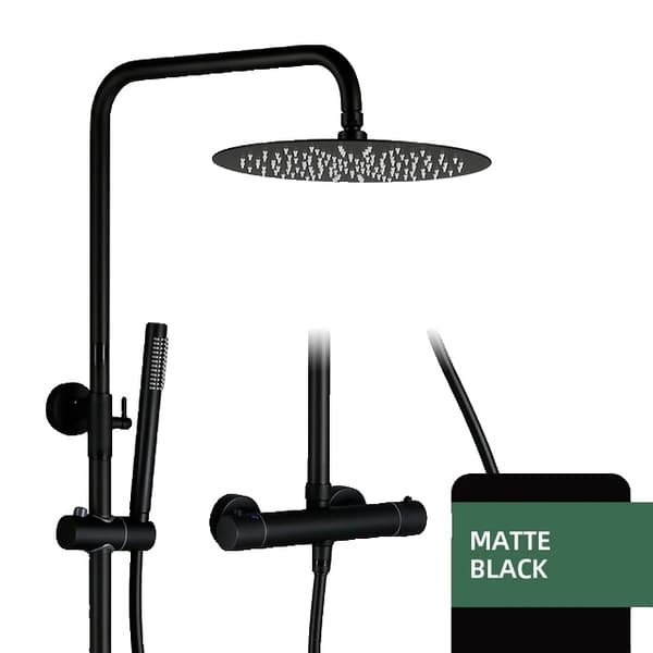Brusearmatur, børstet nikkel finish, vægmonteret design, 3338-MB-8 3338-MB-8