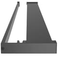 Miniatyrbillede 5 af 8: vidaXL brusehylde til brusevæg 100 cm aluminium sort -  Badeværelse – tilbehør