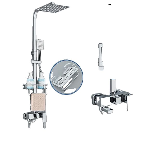 Brusearmatur, Regnbruser, Messingblander, Chrome A 12 tommer
