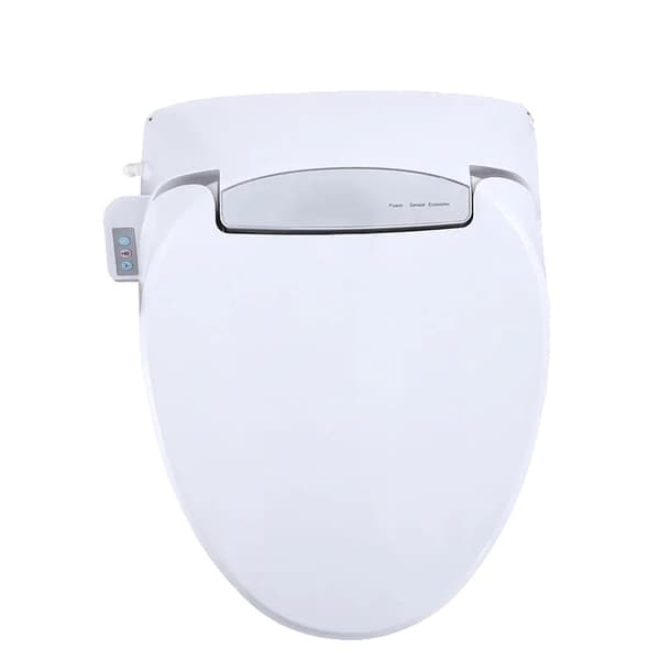 Smart Toilet Sæde, Opvarmet med Fjernbetjening, Justerbar Vandtryk,EF-S140 kort størrelse, EU-stik, 220V-230V