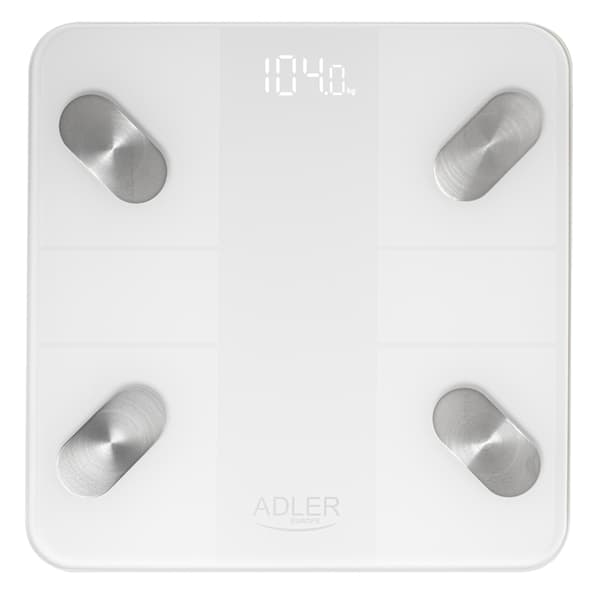 Smart badevekt med 18 helseanalyser og Tuya-app - Hvit