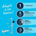 Miniatyrbild 2 av 4: Duschpelare Grohe Precision Start Plast