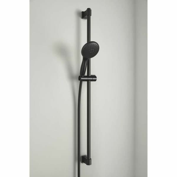 Brusehoved Grohe Sort Mat bagpå Silikone