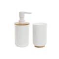 Miniatyrbild 1 av 4: Badkit Home ESPRIT Vit Naturell Bambu polystyren 7 x 7 x 16 cm