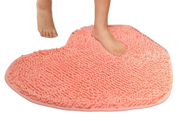 MICROFIBER MATTA FÖR HJÄRTA HOTEL BADRUM